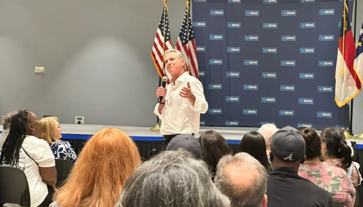 Newsom says Biden, Clinton, and Harris were too insulated; urges Democrats to get out of their bubble IMG 6502 1