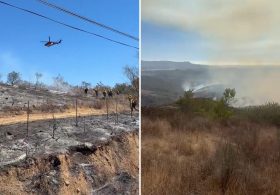 Gibby Fire triggers OC highway closure and shelter-in-place orders
