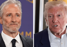 Jon Stewart rips Trump’s media ban: ‘Have you tried presidenting better?’