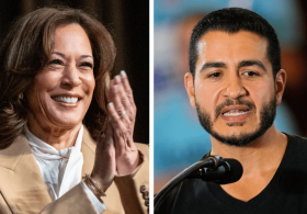 Kamala Harris joins El-Sayed on campaign trail