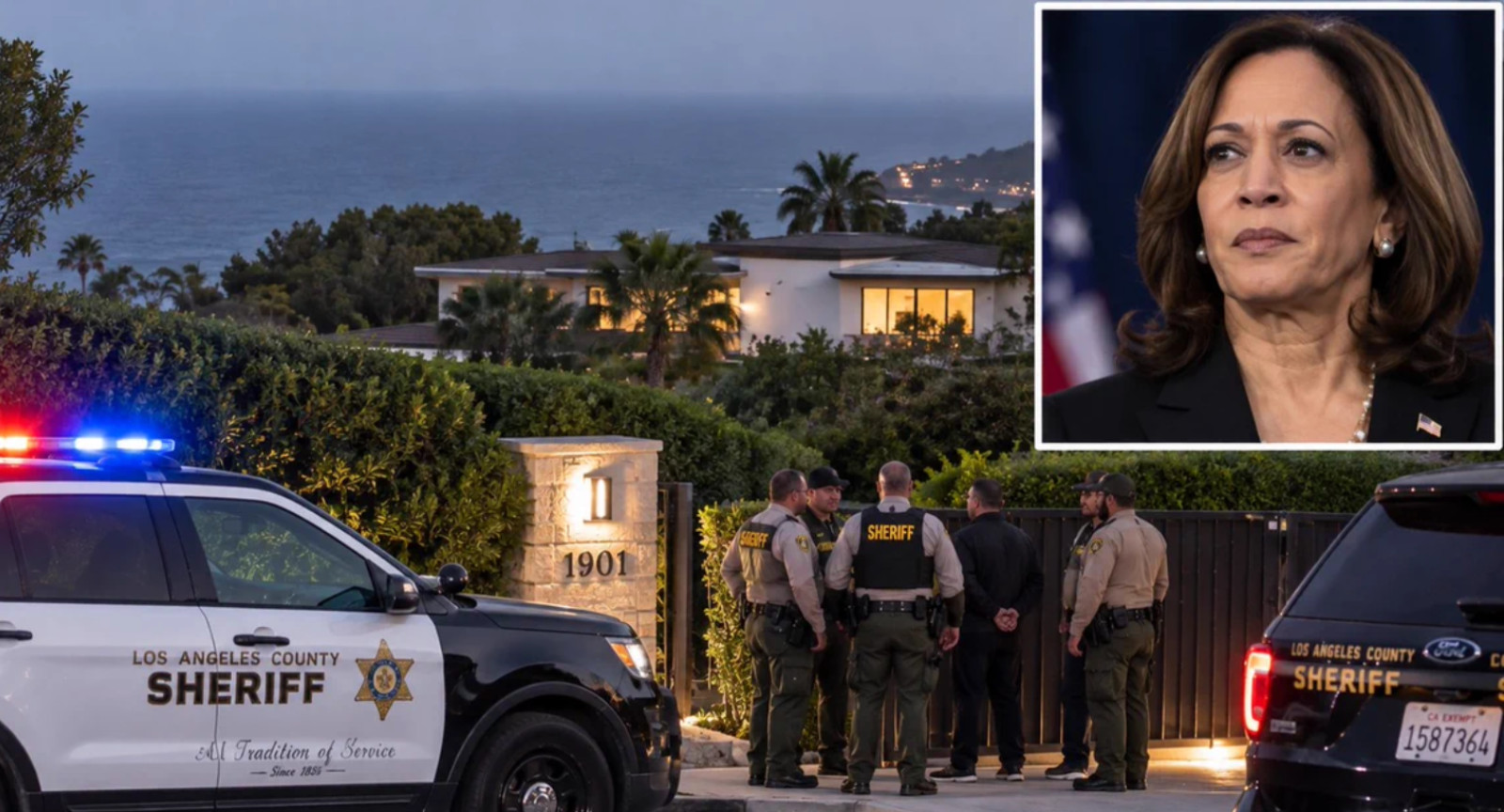 Cops Rush to Harris’ Malibu Home After Woman Illegally Enters Property Kamala Harris