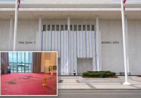 Chunk of Kennedy Center’s ceiling collapses after vicious storm plowed through nation’s capital overnight
