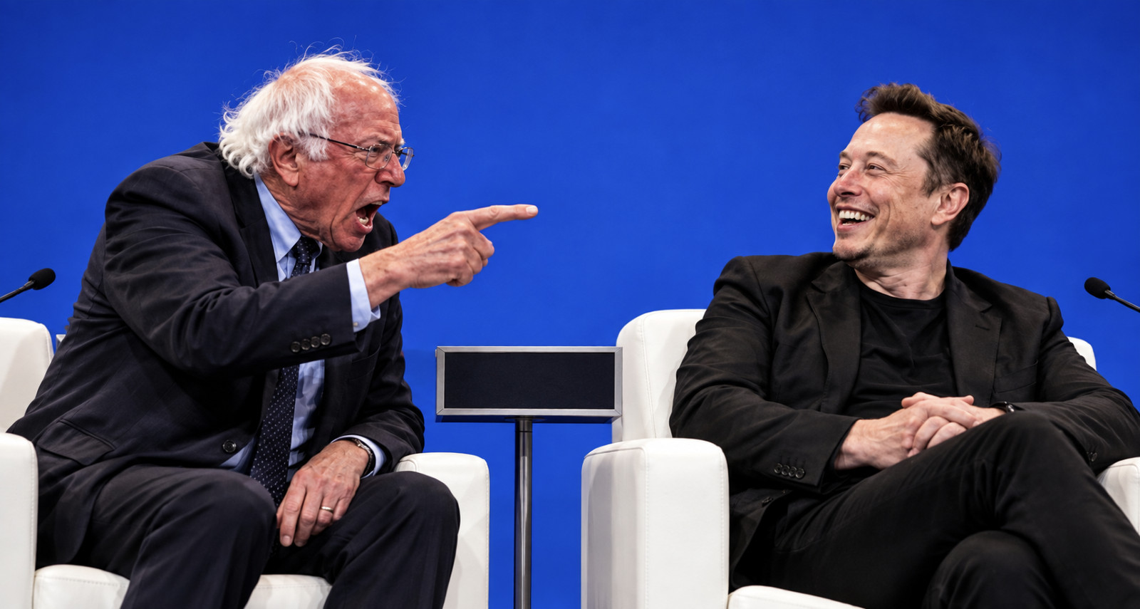 Musk Claps Back At Bernie Sanders Over Massive ‘AI’ Tax Proposal Musk Bernie Sanders