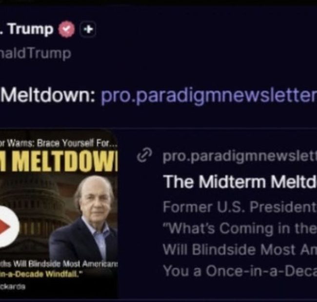 He Called the 2008 Crash – Now President Trump Just Shared His Newest Warning