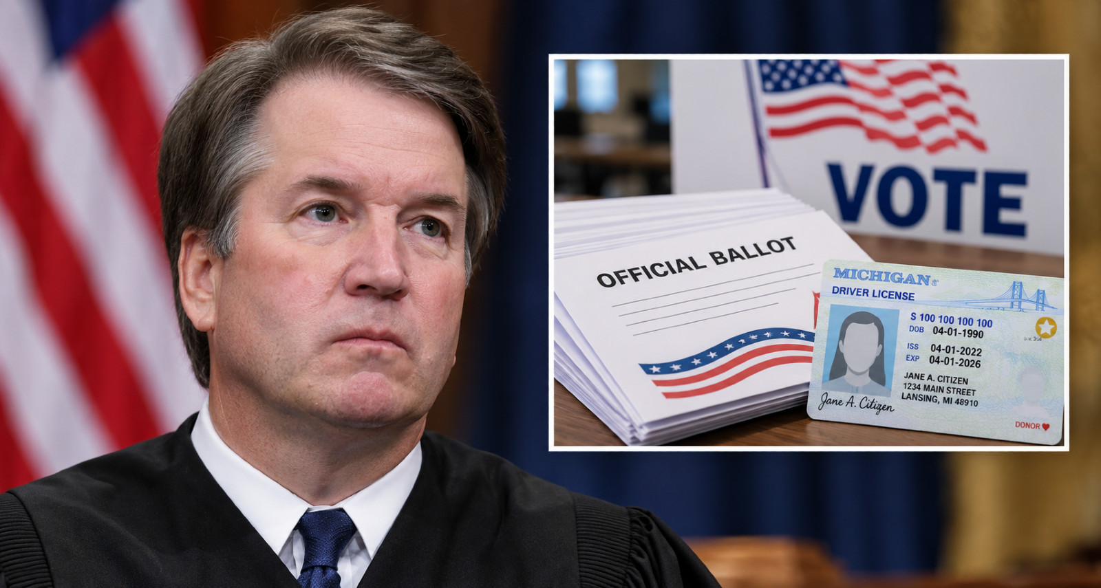 Kavanaugh Rejects Michigan Proof-of-Citizenship Ballot Measure Supreme Court 3