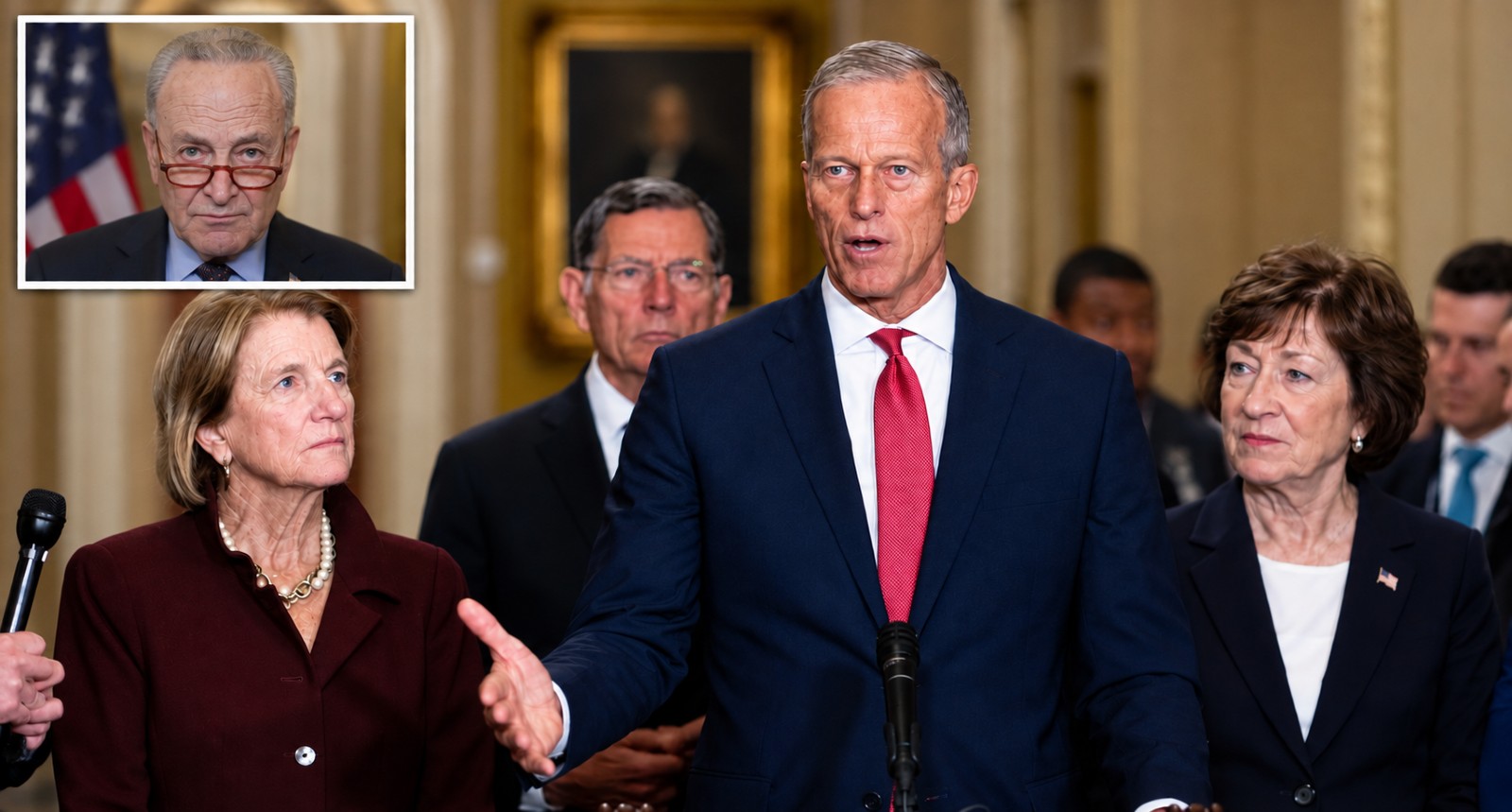 Manchin Endorses GOP Sen. Susan Collins In Maine Senate Race Thune Schumer Collins