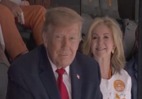 Crowd Goes Wild When Trump Makes Appearance At Packed Texas-Tennessee College Football Game