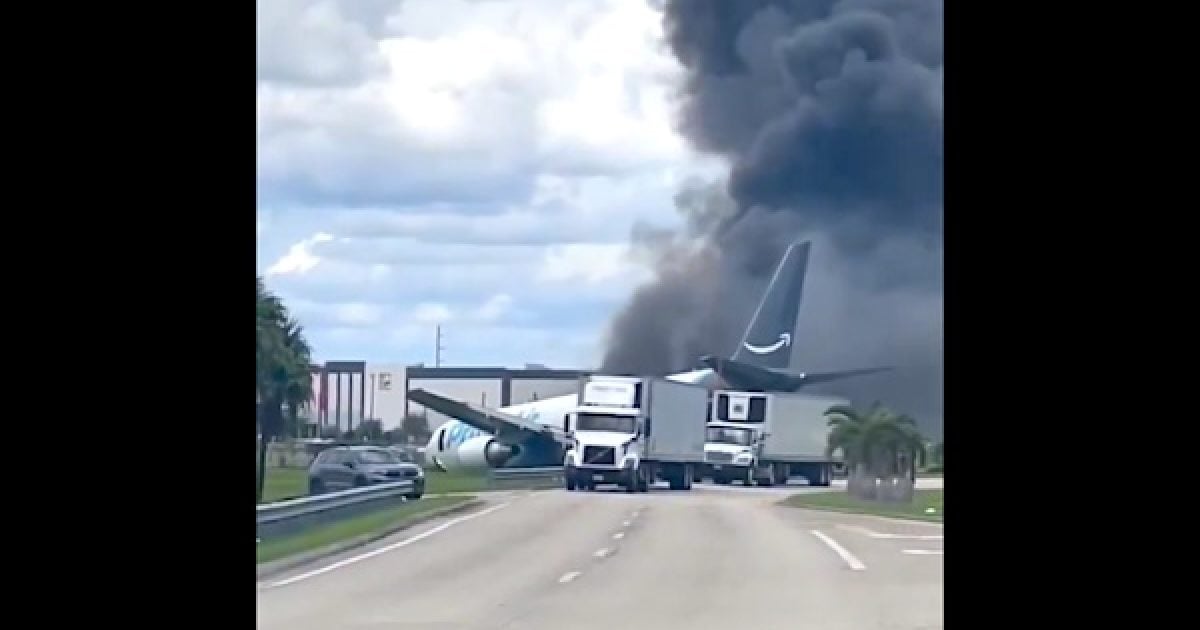 NTSB gives update after fatal Amazon plane crash at Miami airport amazon prime cargo plane crash miami 20260906 smoke jpg 1200x630 1