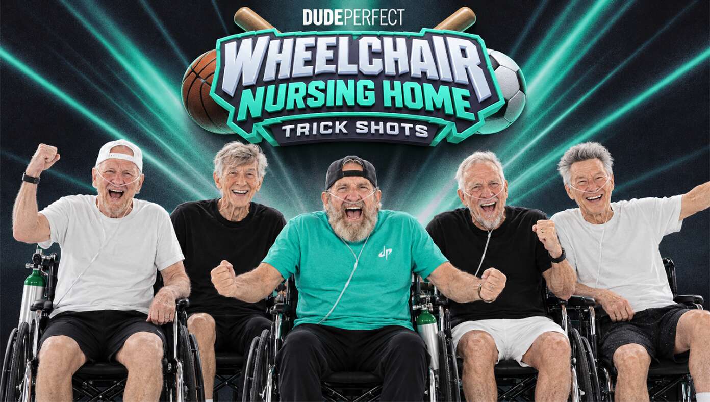 The Year Is 2064 And Dude Perfect Has Just Released ‘Nursing Home Wheelchair Trick Shots Volume 9’ b792b97d