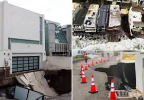 Nicolas Cage home faces race against time as sea wall fails and extreme measures deployed to save neighborhood