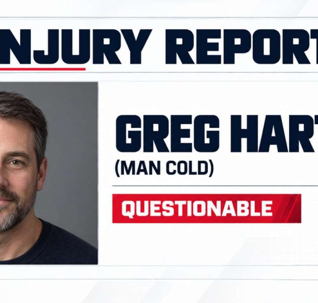 Dad (Man Cold) Listed As Questionable For Sunday