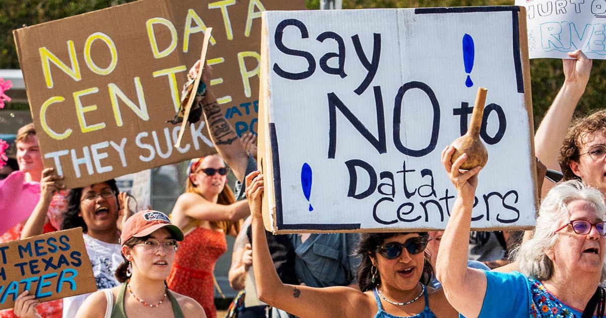 Tech Billionaires Scramble to Rebrand AI Data Centers as Public Backlash Threatens Billions data centers protest ai poll
