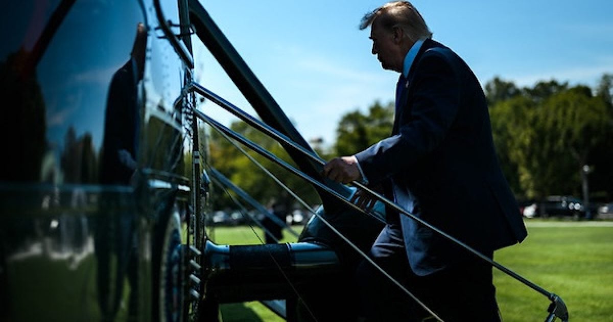 ‘Magnificently made’: Trump unveils latest White House home-improvement project donald trump boarding marine one helicopter 1200x630 1