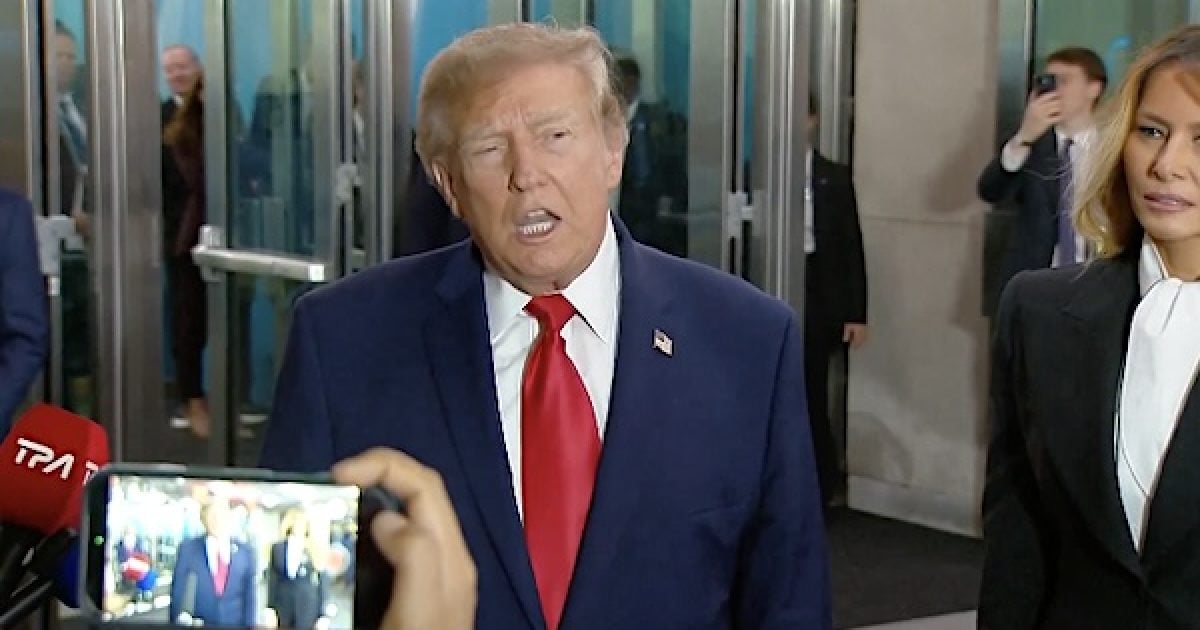 ‘I’m surprised’: Watch Trump roast CNN anchor Kaitlan Collins to her face at United Nations donald trump melania united nations 20260922 jpg 1200x630 1