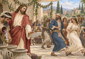 Jesus Turns Wine Back to Water After Weddings Guests Start Doing The Electric Slide