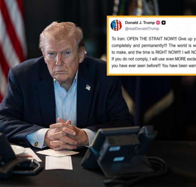 Trump Warns Iran Next Truth Social Post Will Include Even More Exclamation Marks