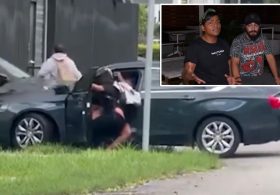 Florida couple attacked, pepper-sprayed and dragged by car after they’re accused of walking in the road