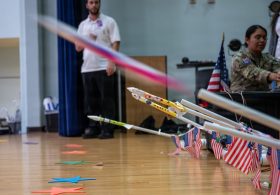 Paper Rockets Propel Space Force STEM Mission in South Korea