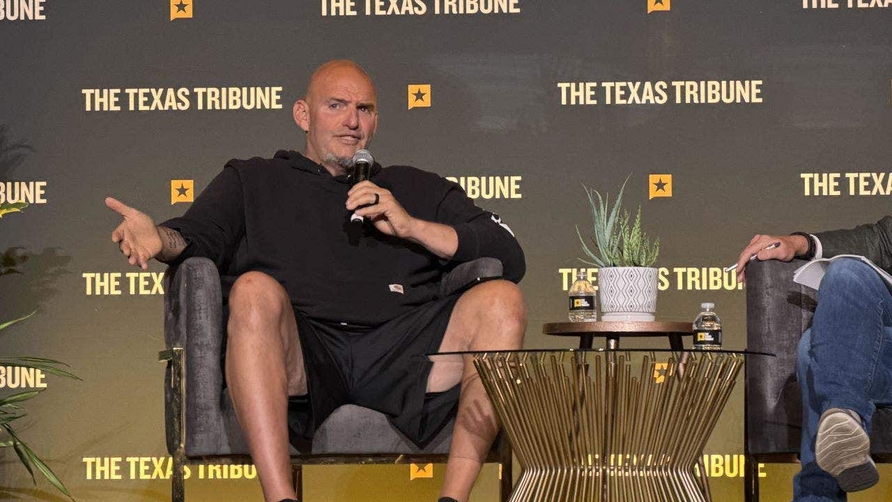 John Fetterman accidentally calls himself a 'lifelong Republican' at Texas Tribune Festival etterman 2