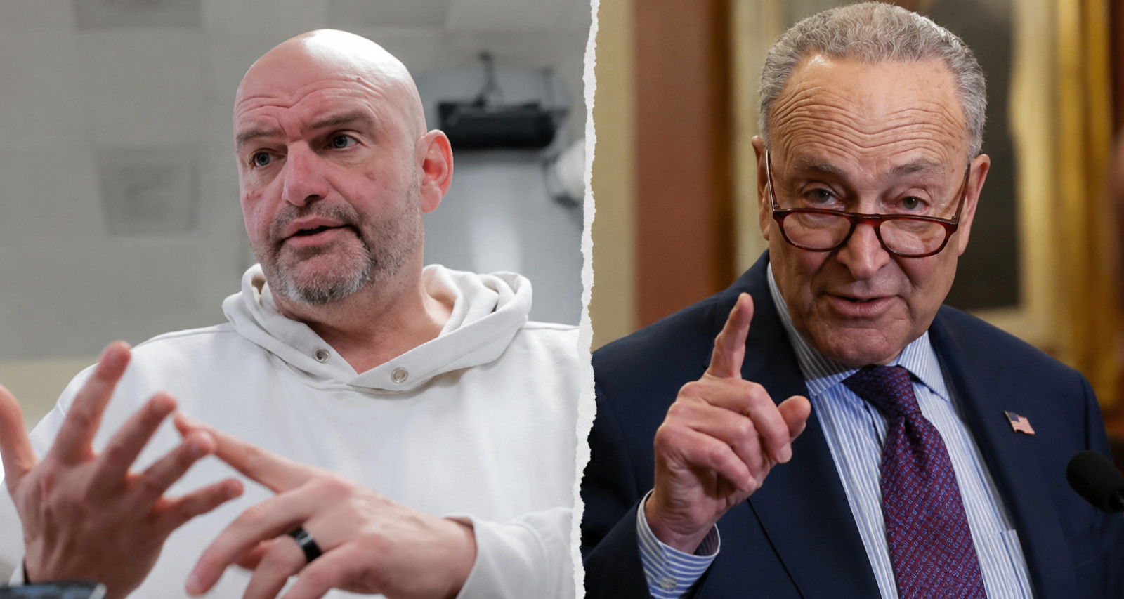 Fetterman Rips ‘Smears’ Over Leaked Texts As Republican Defends Him etterman Schumer
