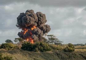 RAF Pilots Eject Moments Before Training Jet’s Fiery Crash in Wales