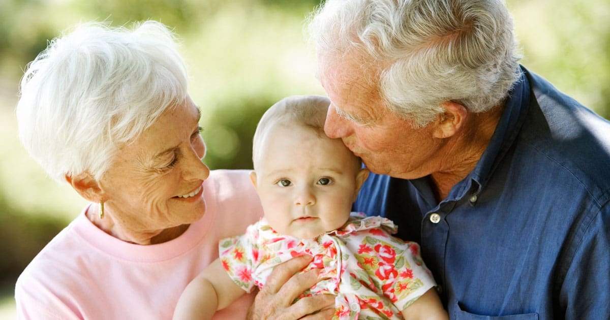 Global Demographic Tipping Point: Elderly Now Outnumber Young Children for First Time in History grandparents baby old people outnumber children 1