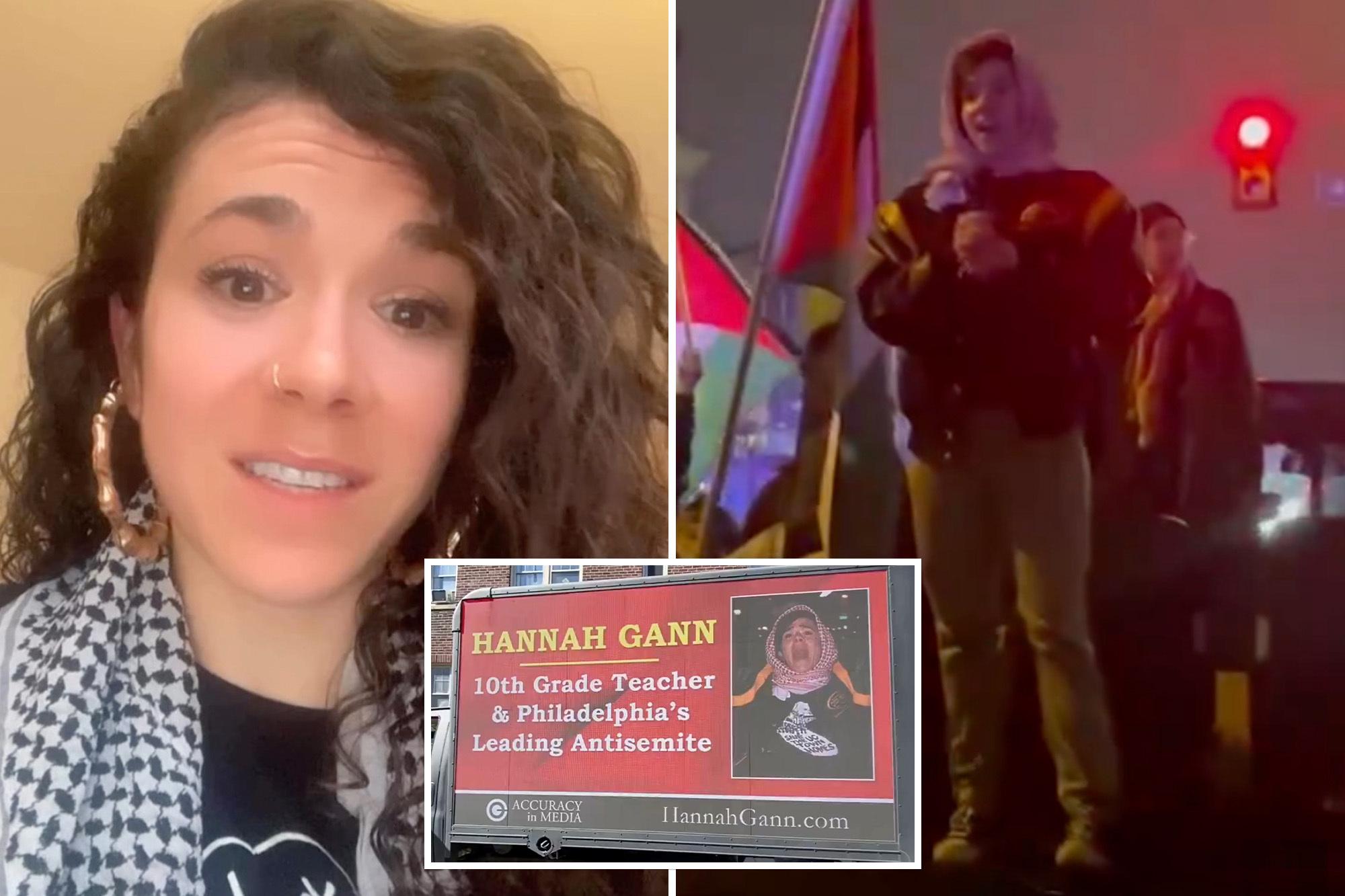 ‘Palestinian Rachel Dolezal’ branded ‘Philadelphia’s Leading Antisemite’ after protesting at ‘pro-Hamas’ rally hannah gann comp 1