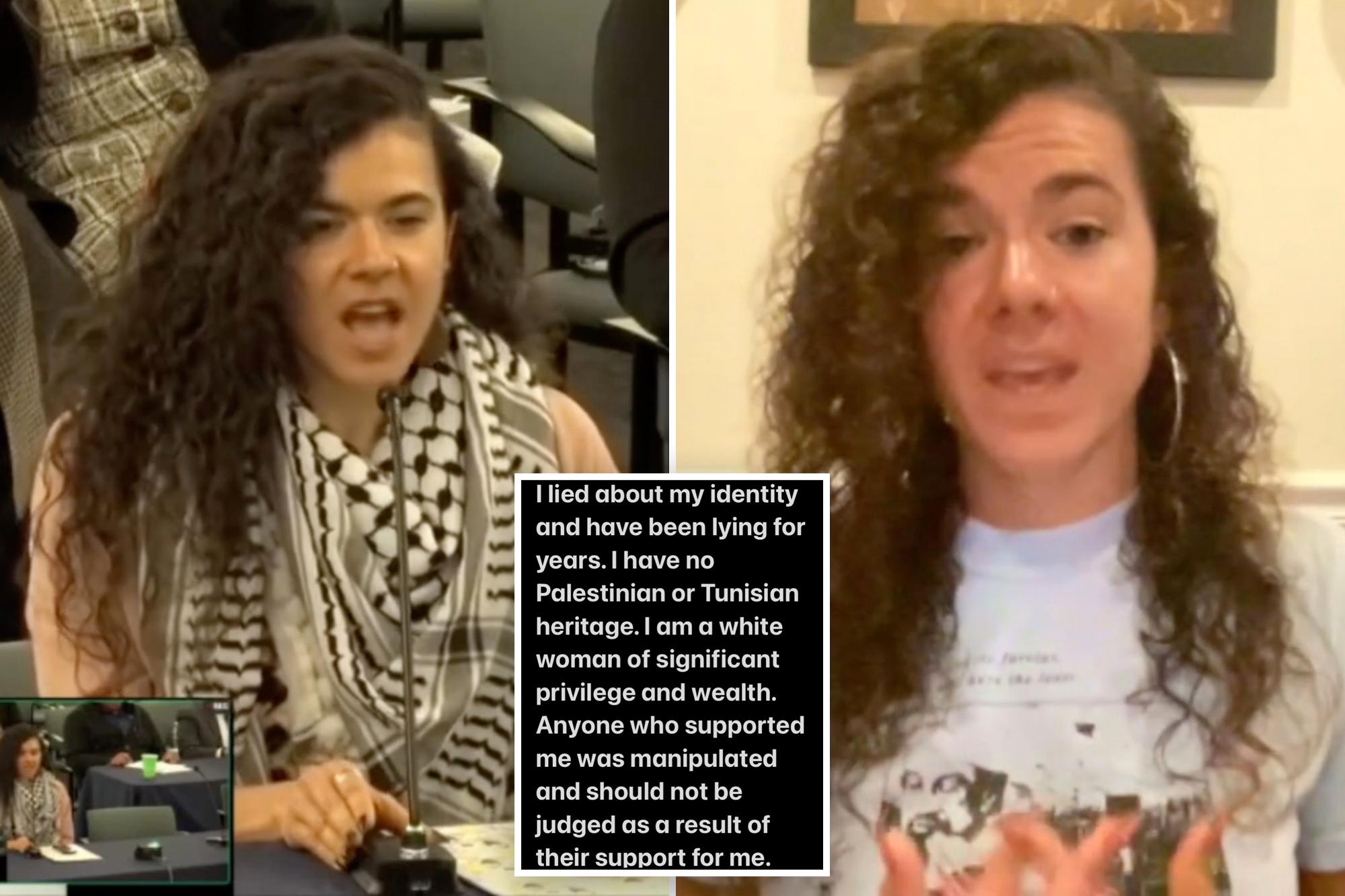 ‘Palestinian Rachel Dolezal’ outed as white woman of ‘significant privilege and wealth’ hannah gann comp