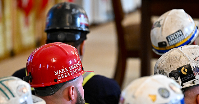 Breitbart Business Digest: Welcome to the Hard-Hat Goldilocks Economy hard hat worker maga getty 640x335 1