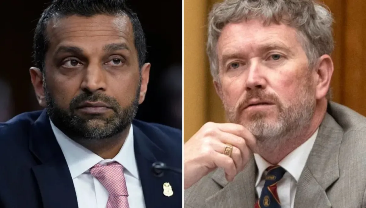 Massie wants Patel to resign over interrogation of alleged DC pipe bomber image collage 2stn3hrec 1790797659297 e1790798318738