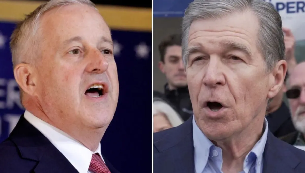 Roy Cooper up by 11 points over Michael Whatley in North Carolina race: Poll image collage hk8c0twyx 1789691898710 e1789692201239 2