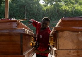 The Ritual of Coffin Making in a City Hit by Ebola