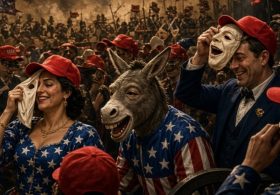 The Alleged MAGA Civil War Is a Left-Wing Costume Party
