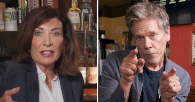 Kevin Bacon Films Ad for Kathy Hochul to Boast About Ending Obscure Dancing Regulation kathy hochul kevin bacon 640x335 1