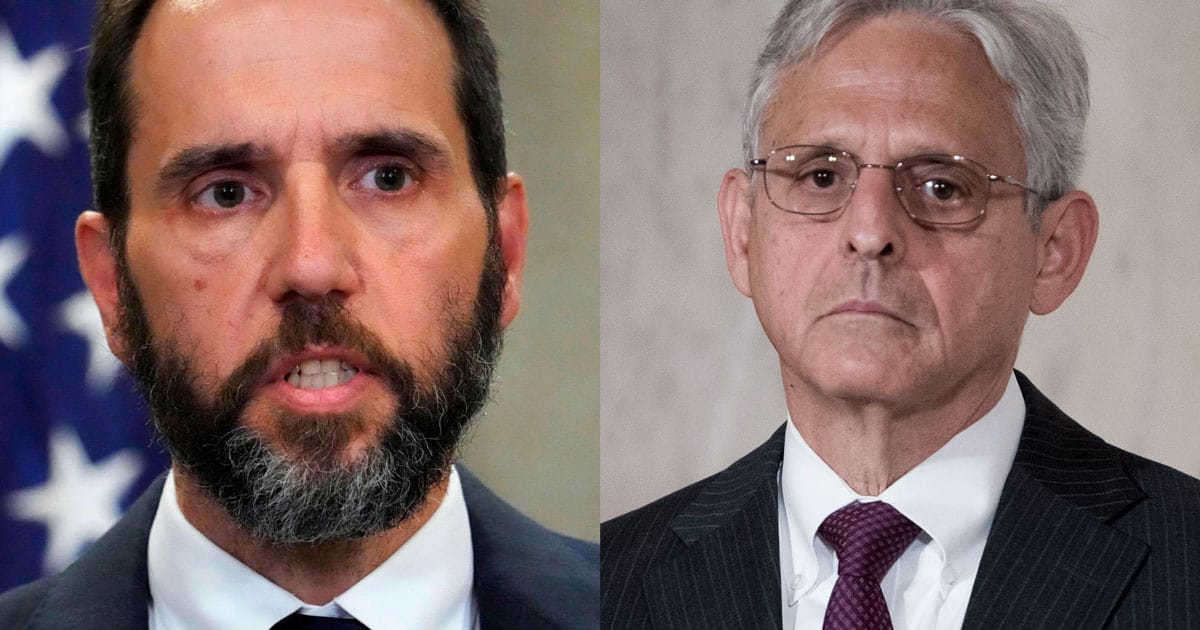 House Oversight Committee Report: Biden DOJ, Jack Smith Spied on Congress to ‘Sway’ 2024 Election merrick garland jack smith biden doj sway 2024 election