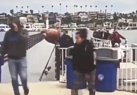 Large group of suspected illegal migrants dumped in ritzy California harbor before fleeing among mansions