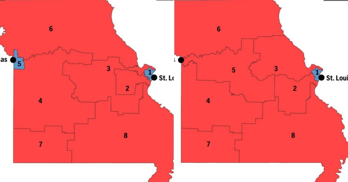 Appeals Court Orders Missouri to Reinstate GOP-Favored Congressional Map Ahead of Midterms missouri map two 1200x630 4