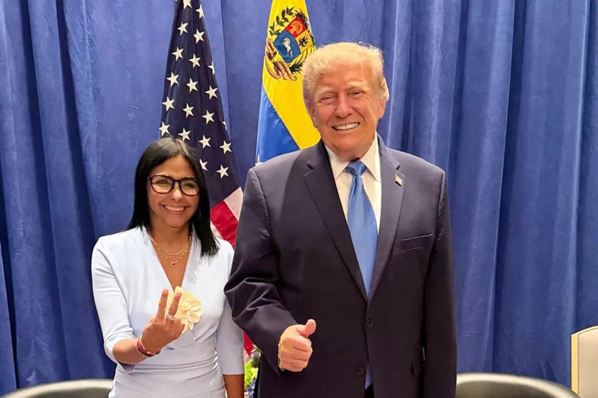Venezuela’s interim President Delcy Rodríguez dishes on her ‘historic meeting’ with Trump  newspress collage sbxxdtlci 1790140743588