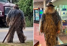 Fashion victim in fur suit sparks Bigfoot panic in small Maine town: ‘Very convincing’