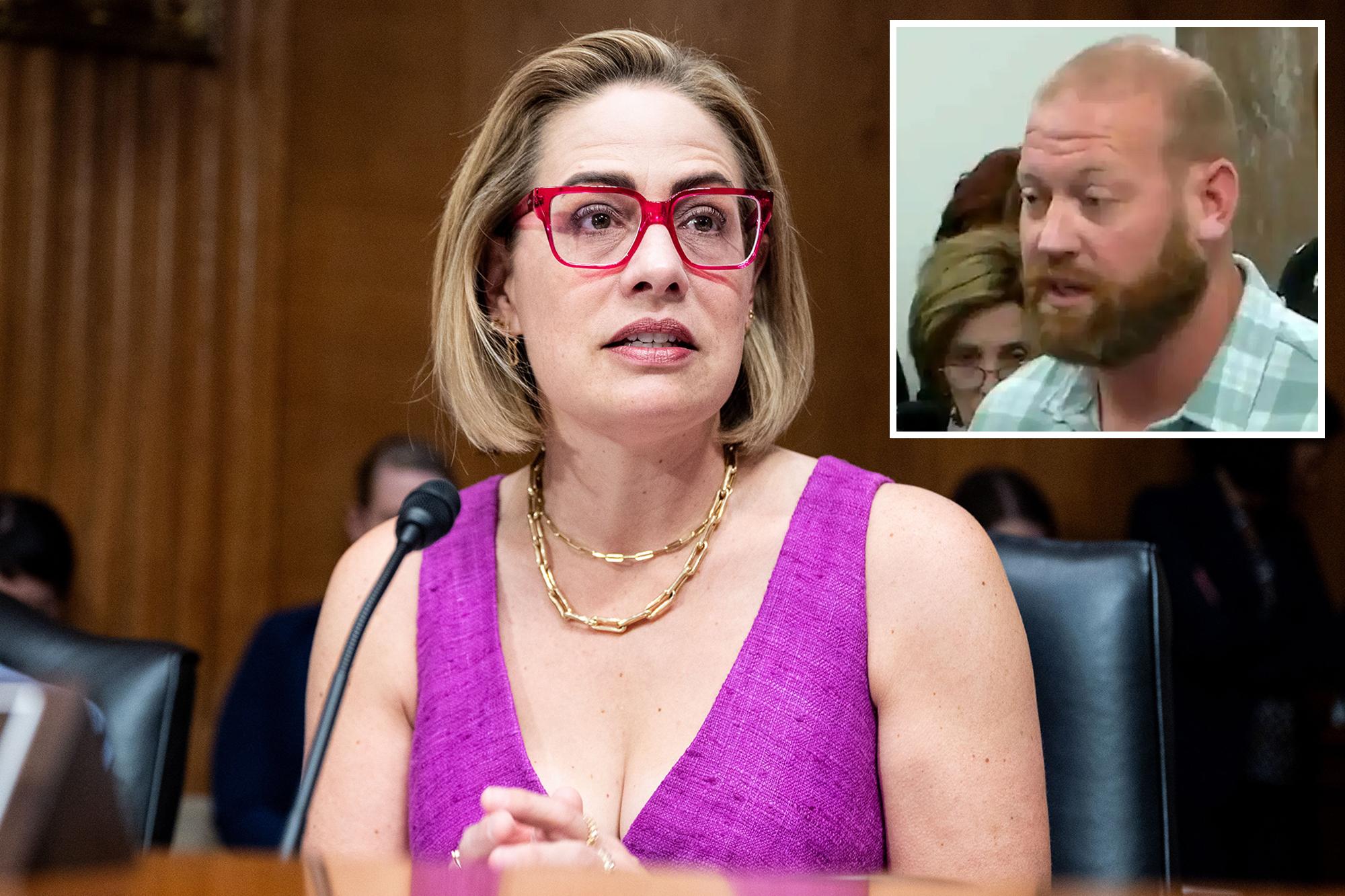 Former Sen. Kyrsten Sinema’s ex-bodyguard in ‘homewrecker’ case trashes her Arizona home, causes $200K in damage speaking meeting senate homeland security 142268955