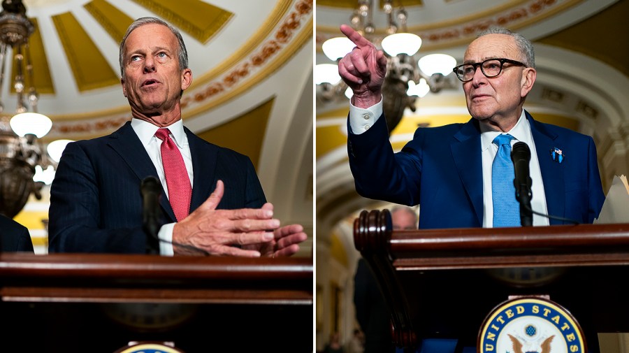 Senate ‘pure toss-up’ ahead of midterms: DDHQ thunejohn schumerchuck 022026gn01 w
