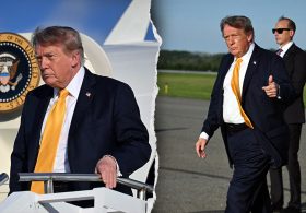 Trump appears to debut darker hair, sparking online buzz
