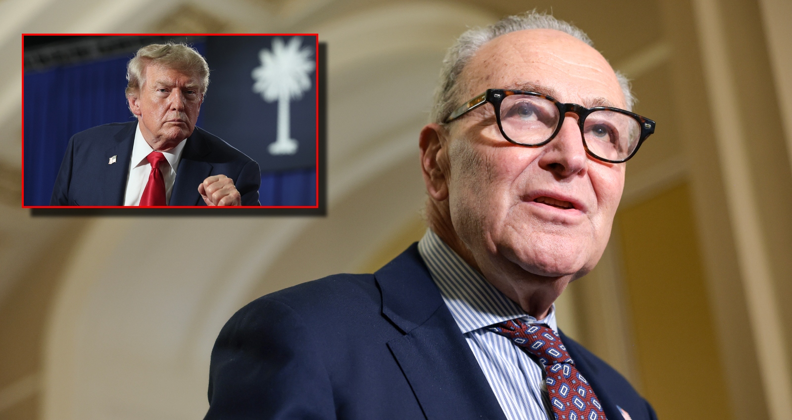 GOP Groups Pour Tens Of Millions Into Texas Senate Race To Boost Paxton trump schumer 1 1