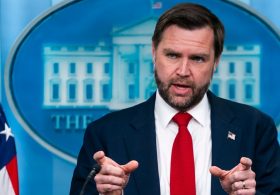 Vance leads first press briefing since Leavitt departure