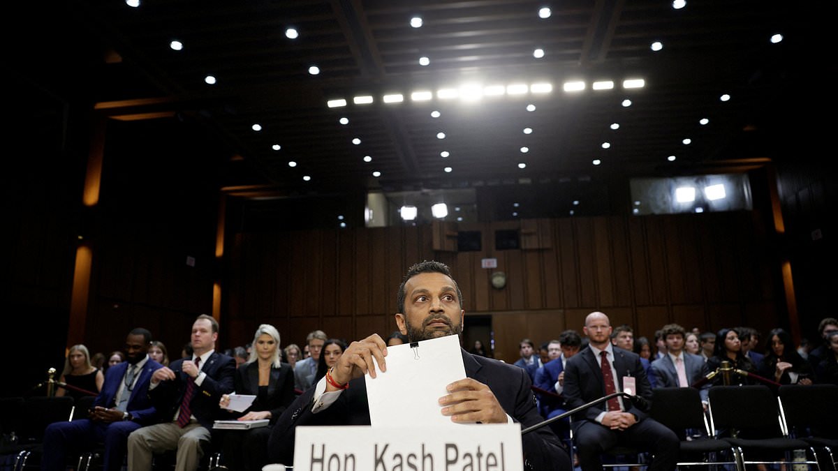 Kash Patel's FBI right-hand aide suddenly QUITS after 'tumultuous' year y during a Senate Judic a 8 1790607828306