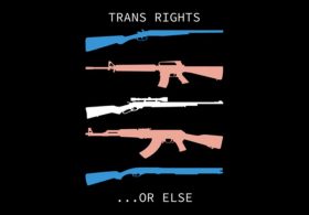 DOJ Releases Photo of School Shooter’s Rifle With a Trans-Colored Sticker in Front of Trans Flag