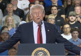 Trump Holds Midterm Rally for Mike Rogers in Port Huron, Michigan With Rapper Nicki Minaj