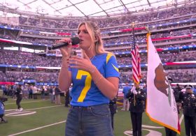 Football fans beg NFL to sign up Monday Night Football anthem singer for the Super Bowl after ‘amazing’ rendition…