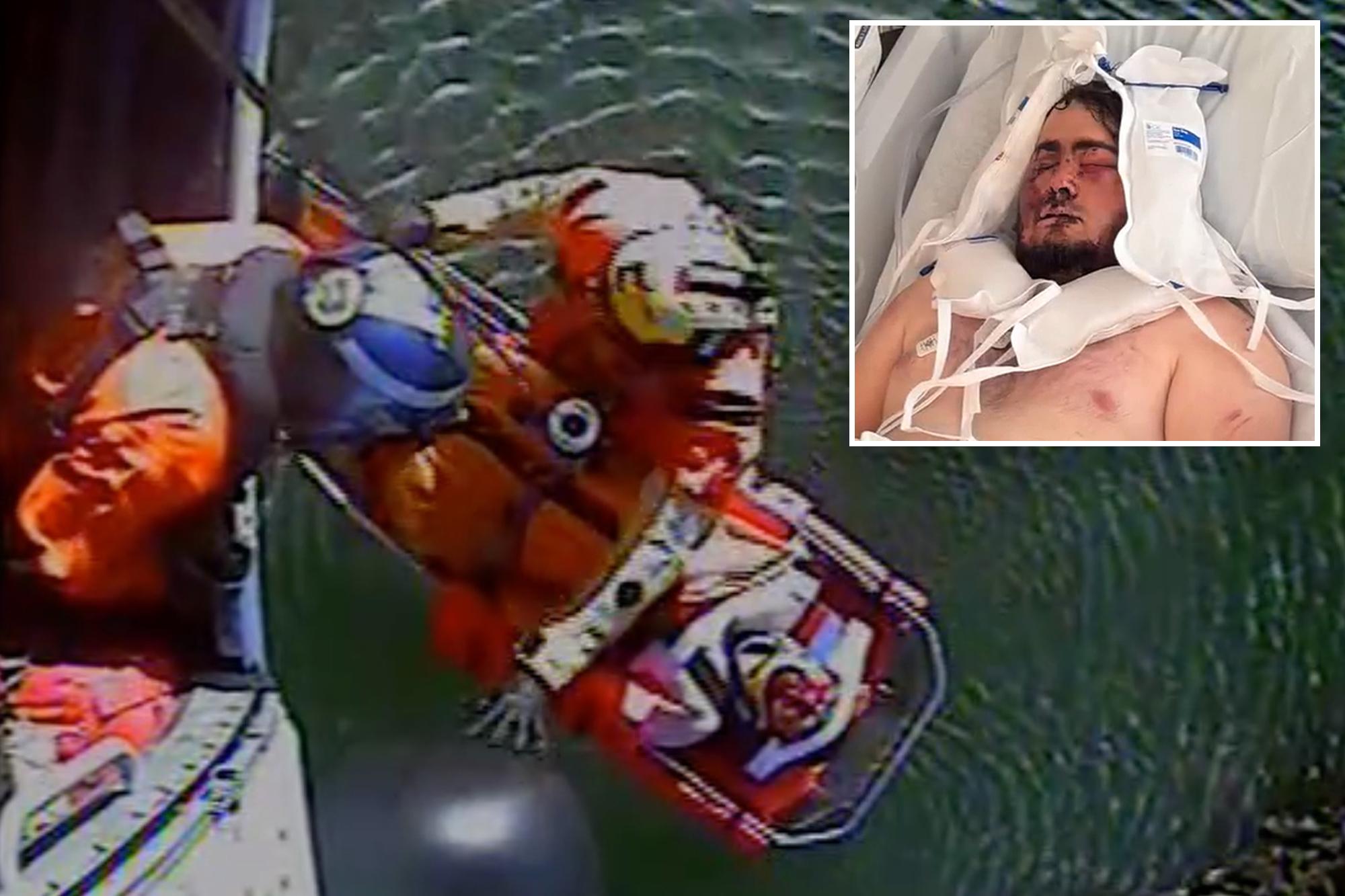 Fisherman trapped under massive boulder managed to get Siri to call 911: ‘It’s a miracle’ 143280144