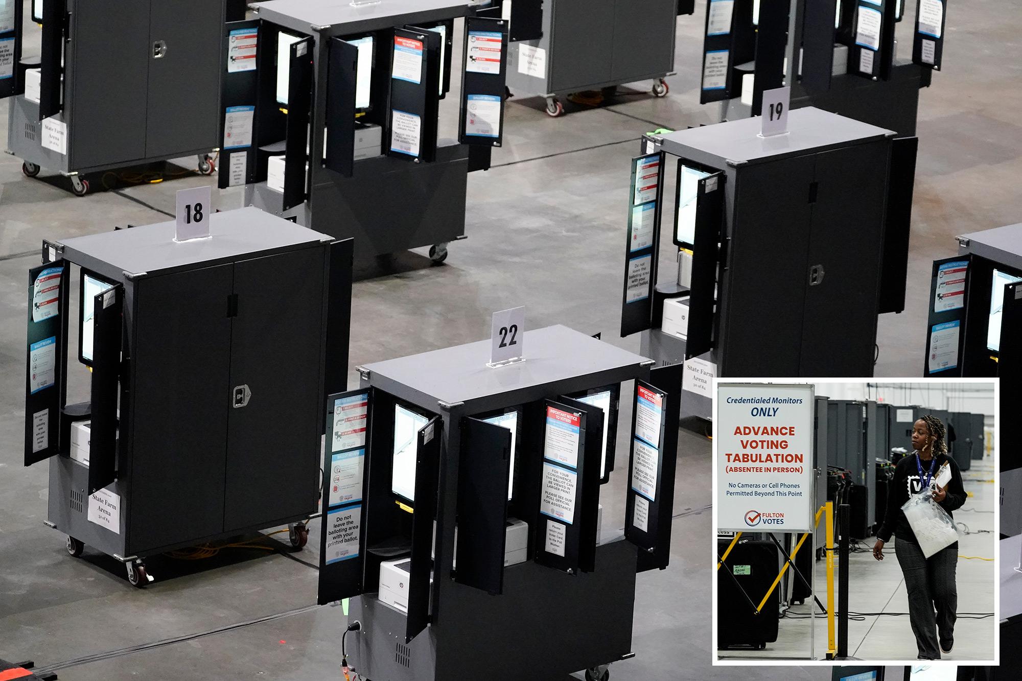 Georgia election board not moving forward with GOP plan to fix election system flaw 143353805